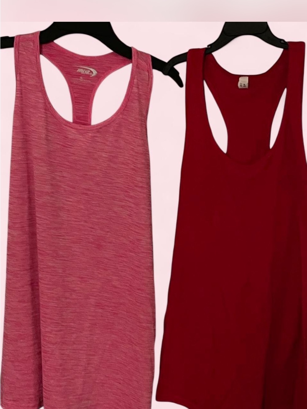 MT Raspberry Heather Racerback Tank Top - Picture 3 of 3